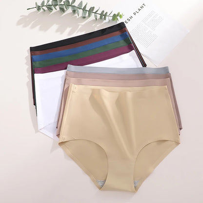 FINETOO Women’s High-Waist Seamless Briefs (5-Pack)