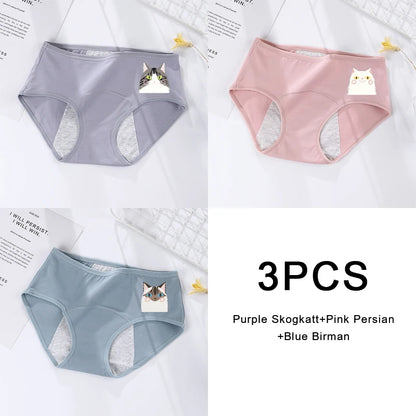 3PCS Large Flow Menstrual Briefs