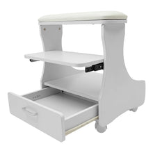 Foot Rest Pedicure Trolley Stool with Wheels