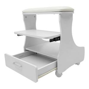 Foot Rest Pedicure Trolley Stool with Wheels