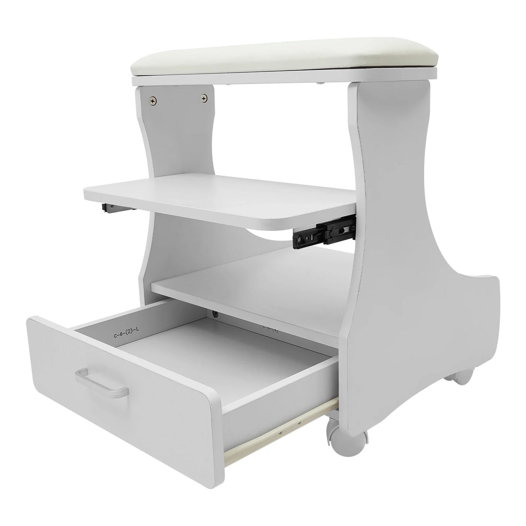 Foot Rest Pedicure Trolley Stool with Wheels