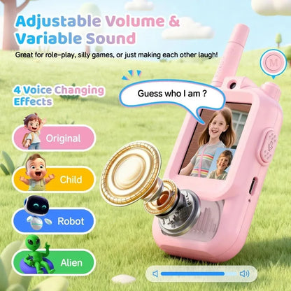 Kids Rechargeable Video Walkie Talkies (2-Pack)