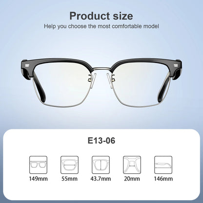 IOWODO E1306 Bluetooth AI Smart Sunglasses