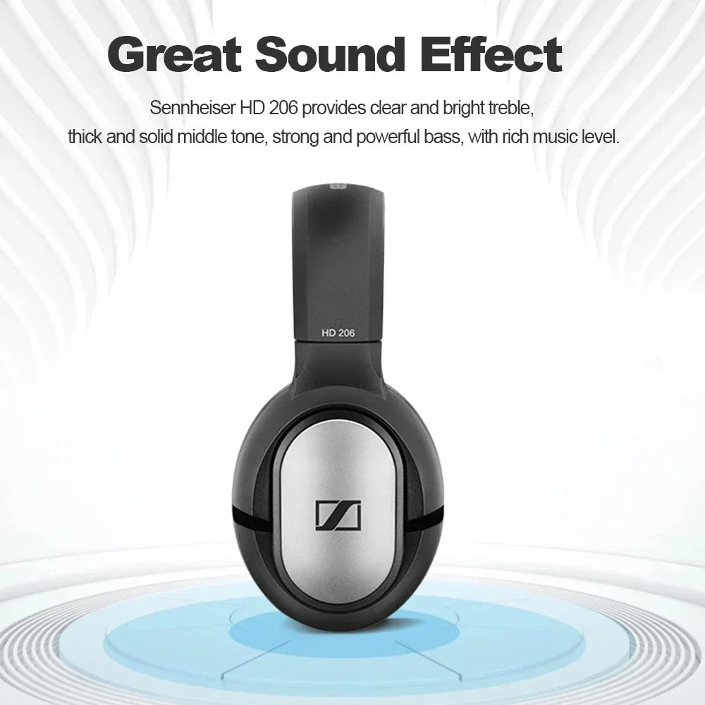Sennheiser HD 206 3.5mm Over Ear Wired Headphones