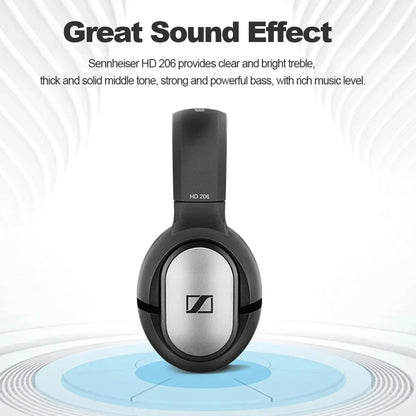 Sennheiser HD 206 3.5mm Over Ear Wired Headphones