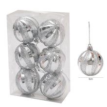 Electroplated Spiral Red White Christmas Balls