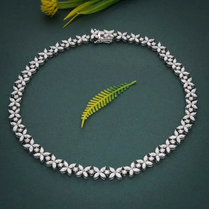 19.4CTW Marquise & Round Lab Grown Diamond Statement Pendant Necklace (14K White Gold / Platinum)
