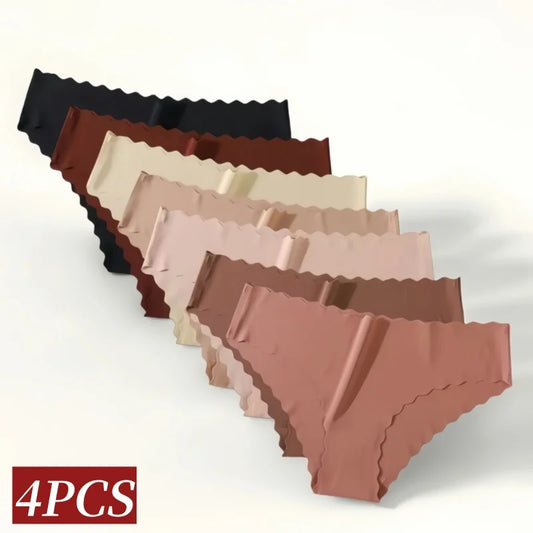 4Pcs Seamless Low Rise Briefs