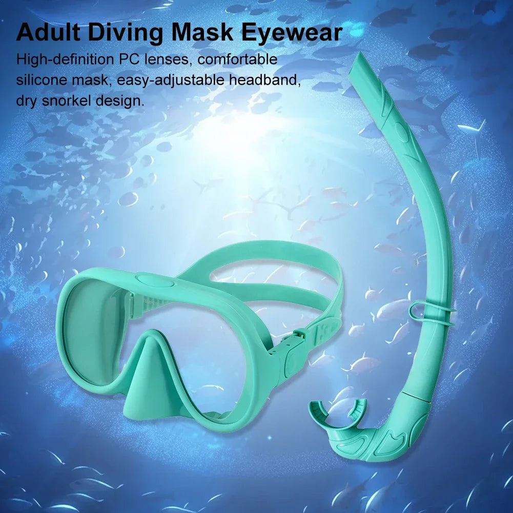 Adjustable Anti-Fog Breathing Snorkel Set