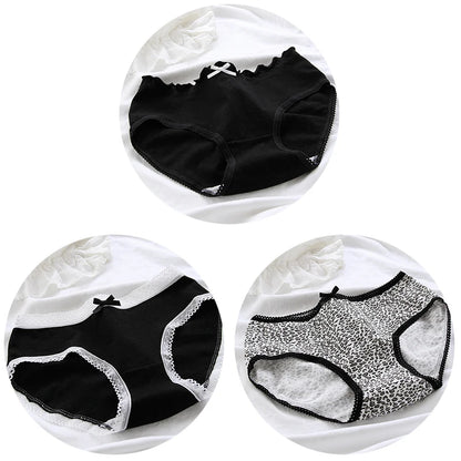 3-Pack Women's Cotton Mid-Rise Briefs & Lingerie Set