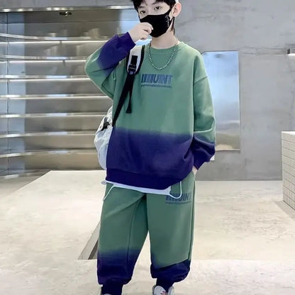 Oversized Long-sleeve Top and Baggy Pants Set