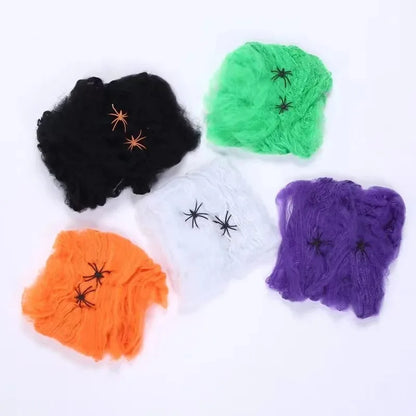 Giant Halloween Spider & Web Outdoor Decoration Set