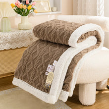Warm Wool Sherpa Thick Fluffy Blanket