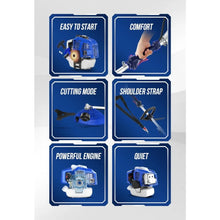 26cc Gas Powered 3 in 1 String Trimmer/Edger 17'' with 10'' Brush Cutter & Shoulder Strap