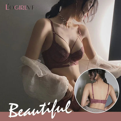 Logirlve Ultra-thin Cup Bra Underwear Set