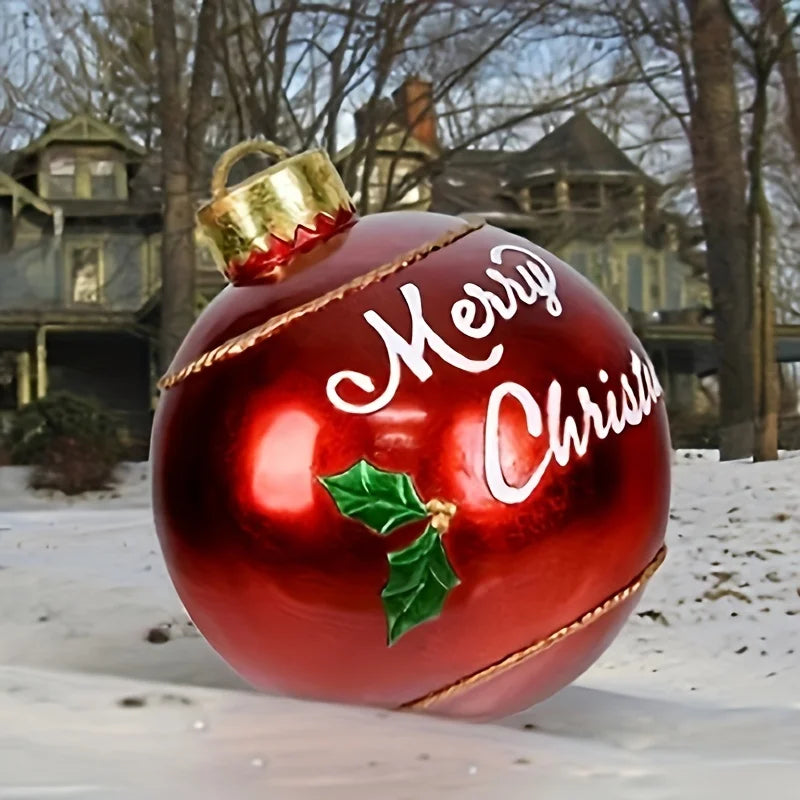 60cm Giant Outdoor Inflatable Christmas Ball Ornament