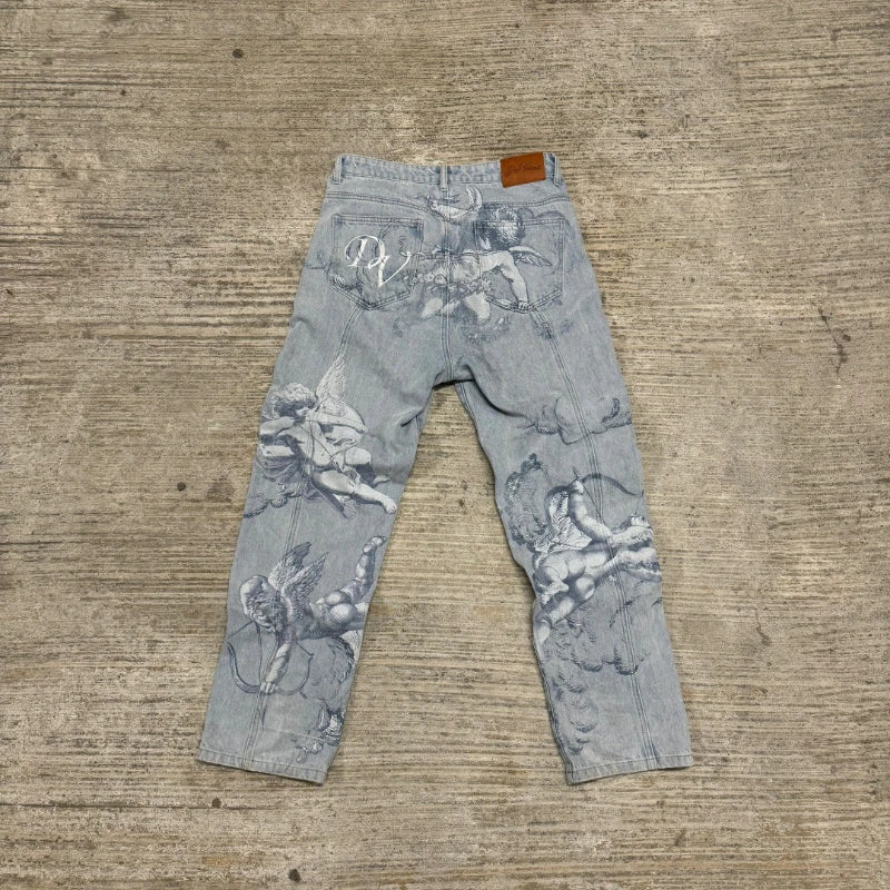 Baggy Retro High Street Cupids Jeans