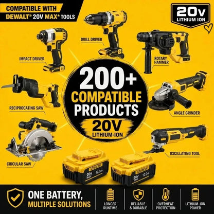 20V MAX Lithium-Ion Replacement Battery for DeWALT Power Tools