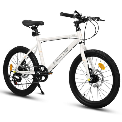 20" Kids 7-Speed Bike with Steel Frame and Dual Disc Brakes