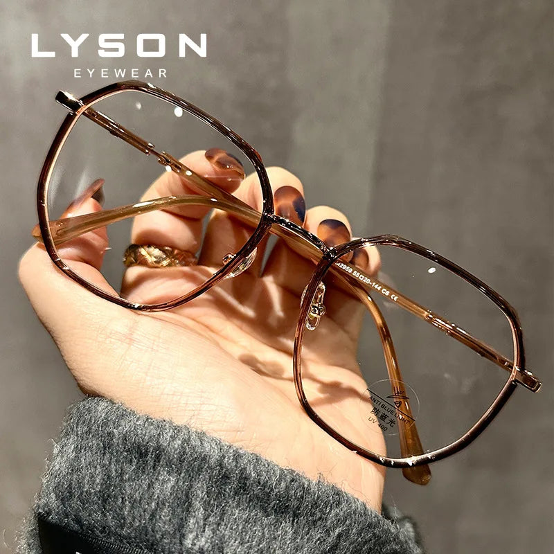 LYSON Large Polygonal Reading Glasses