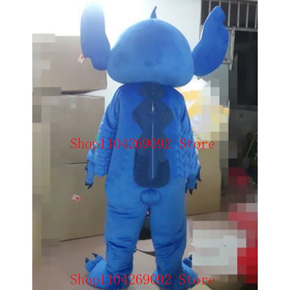 Adult Blue Cartoon Mascot Costume – Full Body Party Outfit
