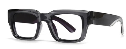Men's Retro Square Blue Light Reading Glasses