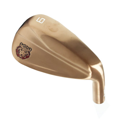Rose Gold Golf Iron Head and Headcover 4-9P No Shafts