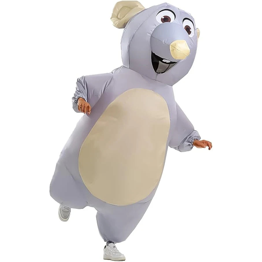 Adult Inflatable Mouse Costume Blow-Up Halloween Suit