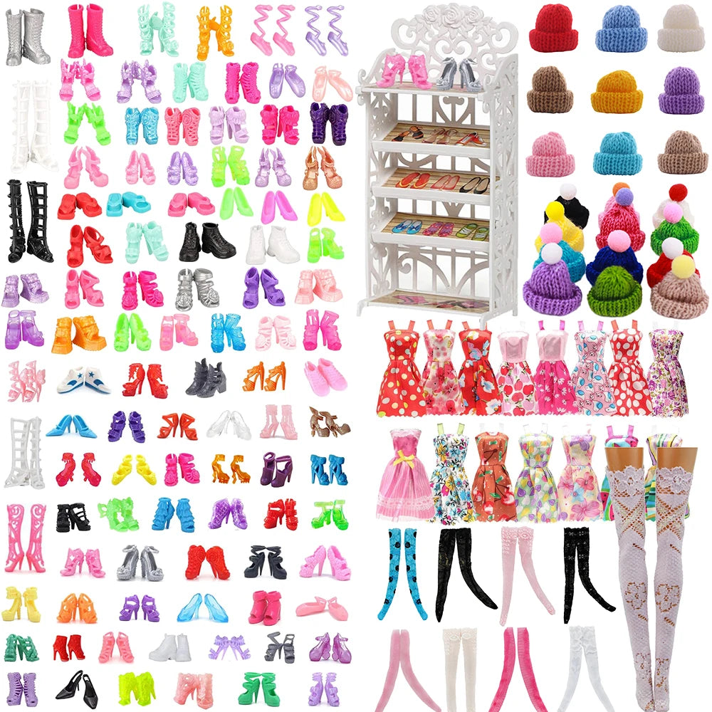 30 Different High Heel Shoes Boots For 11.8" Dolls