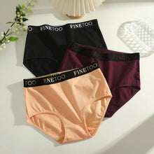 Finetoo 3Pcs Cotton Briefs
