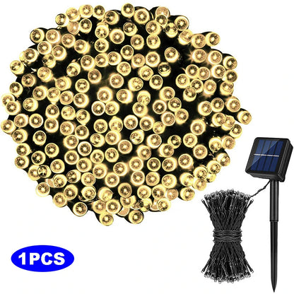 Outdoor Solar String Lights (100 LED / 8 Lighting Modes)
