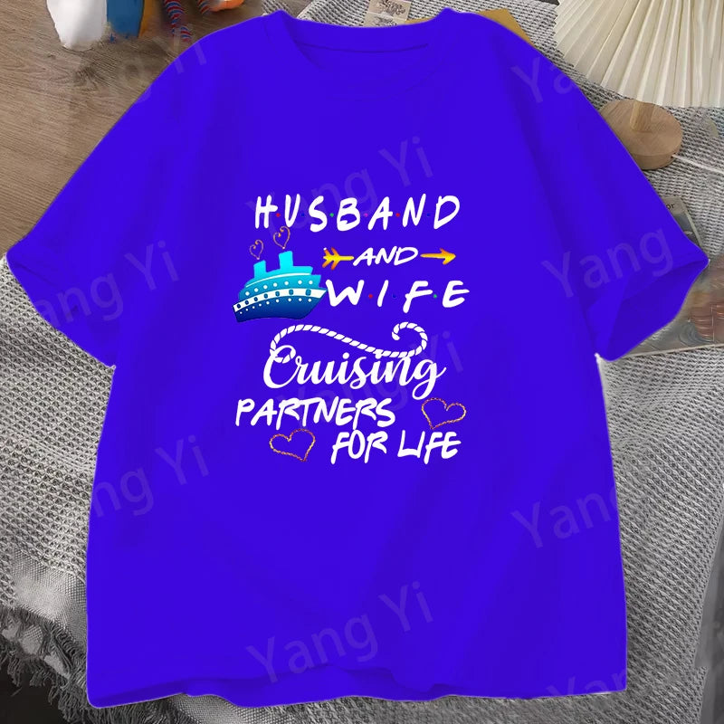 Unisex Casual Cruise Graphic T-Shirt – Short Sleeve Vacation Tee