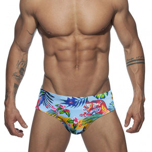 Colored Hearts Slim Fit Swimming Briefs