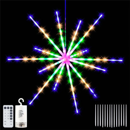 Hanging Firework LED Fairy String Lights with Remote (8 Modes)