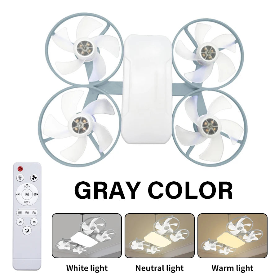 50W LED Drone Ceiling Fan Light with Remote