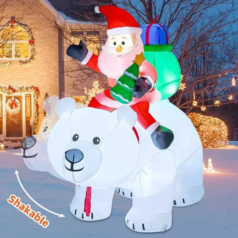 Christmas Inflatable Decoration Built-in LED Lights Inflatable Model