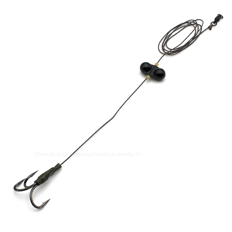 Heavy-Duty Catfish Rattle Rig with Double Hooks