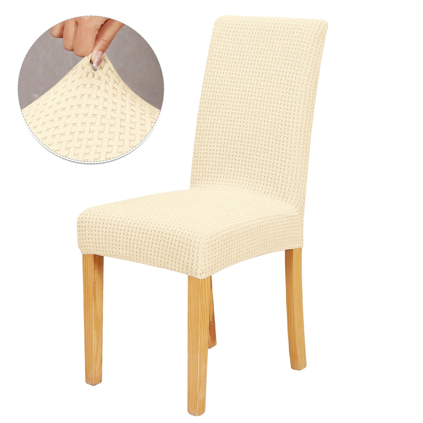 Luxurious Soft Velvet Stretch Chair Covers – Universal Slipcover Protector for Dining Room, Hotel & Office