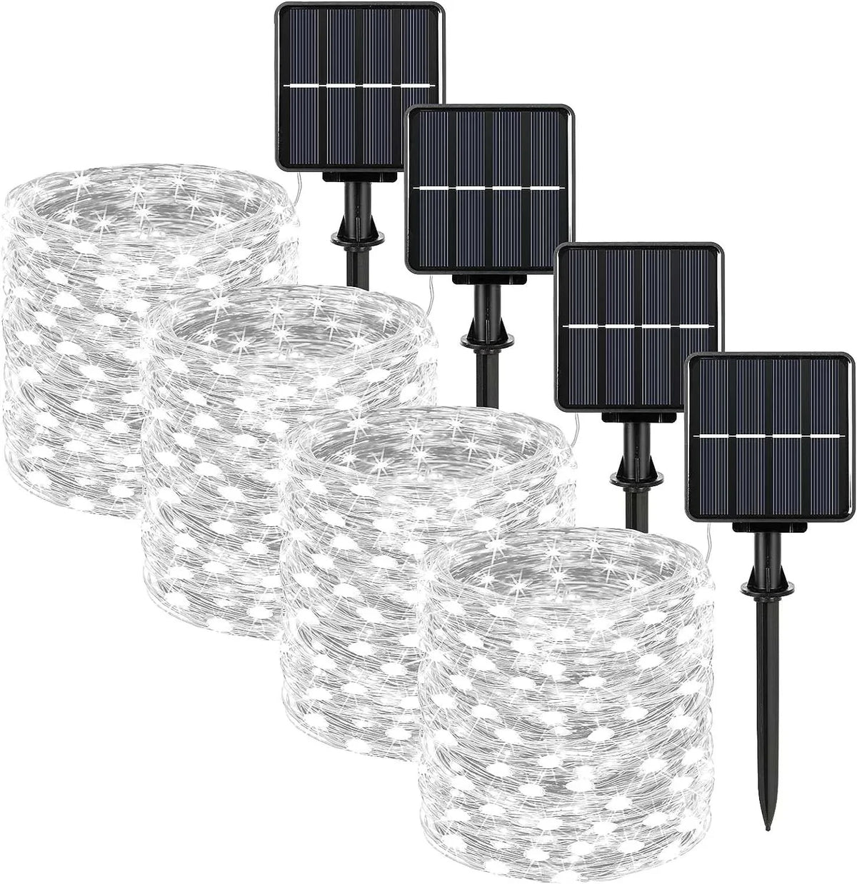 Outdoor Solar LED String Lights - Waterproof Copper Wire Garland