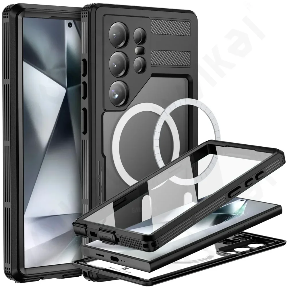 IP68 Waterproof Heavy-Duty Case for Samsung Galaxy S-Series (S25, S24, S23 Ultra/Plus)