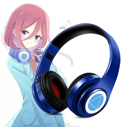 Anime Print Demon Slayer Headphones with Mic