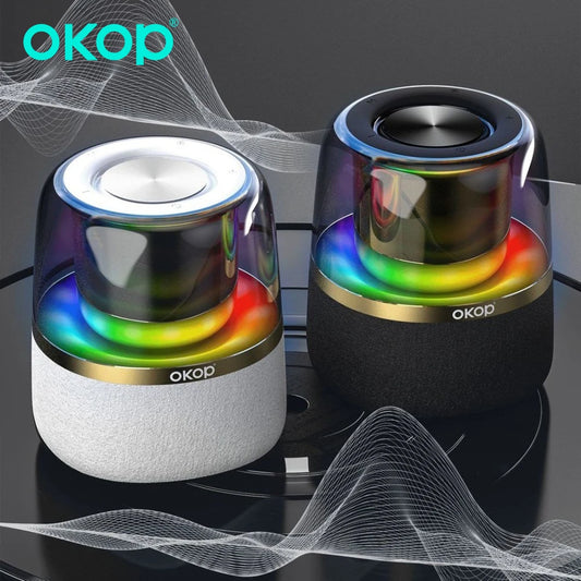 OKOP 100W Portable Bluetooth Speaker with Subwoofer & RGB Lights