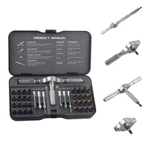 74 in1 Ratchet Screwdriver Set Detachable Ratchet T Handle