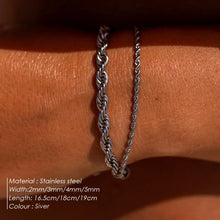 eManco Twisted Rope Chain Bracelet