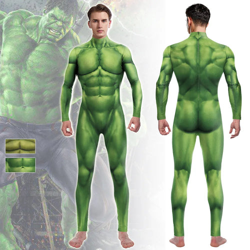 Superhero Bruce Banner Hulk Muscle Tight Costume
