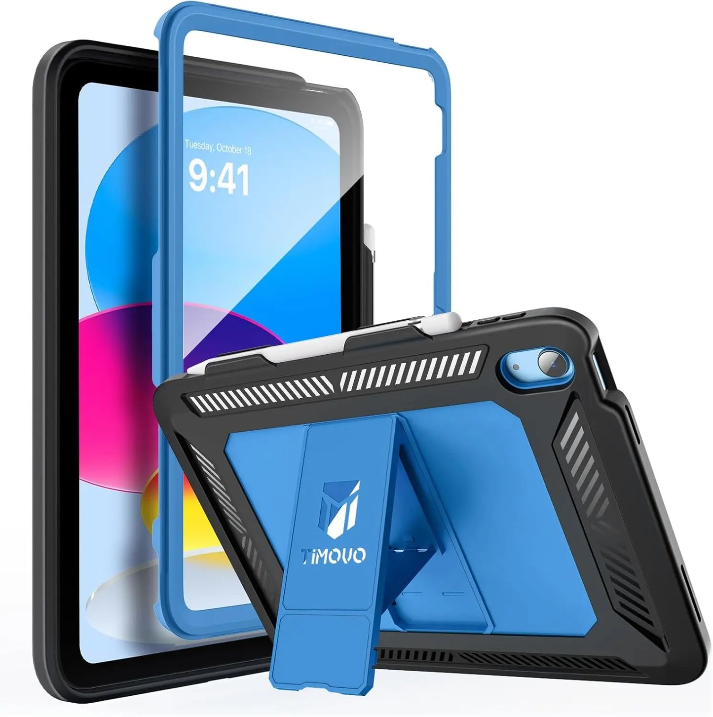 Heavy-Duty Shockproof iPad Case with Screen Protector & Kickstand
