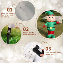 5FT Inflatable Christmas Elf Boy with Built in LED Lights