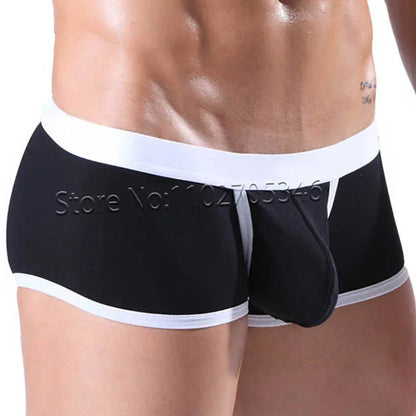 Men's Breathable Open-Pouch Cotton Boxer Briefs