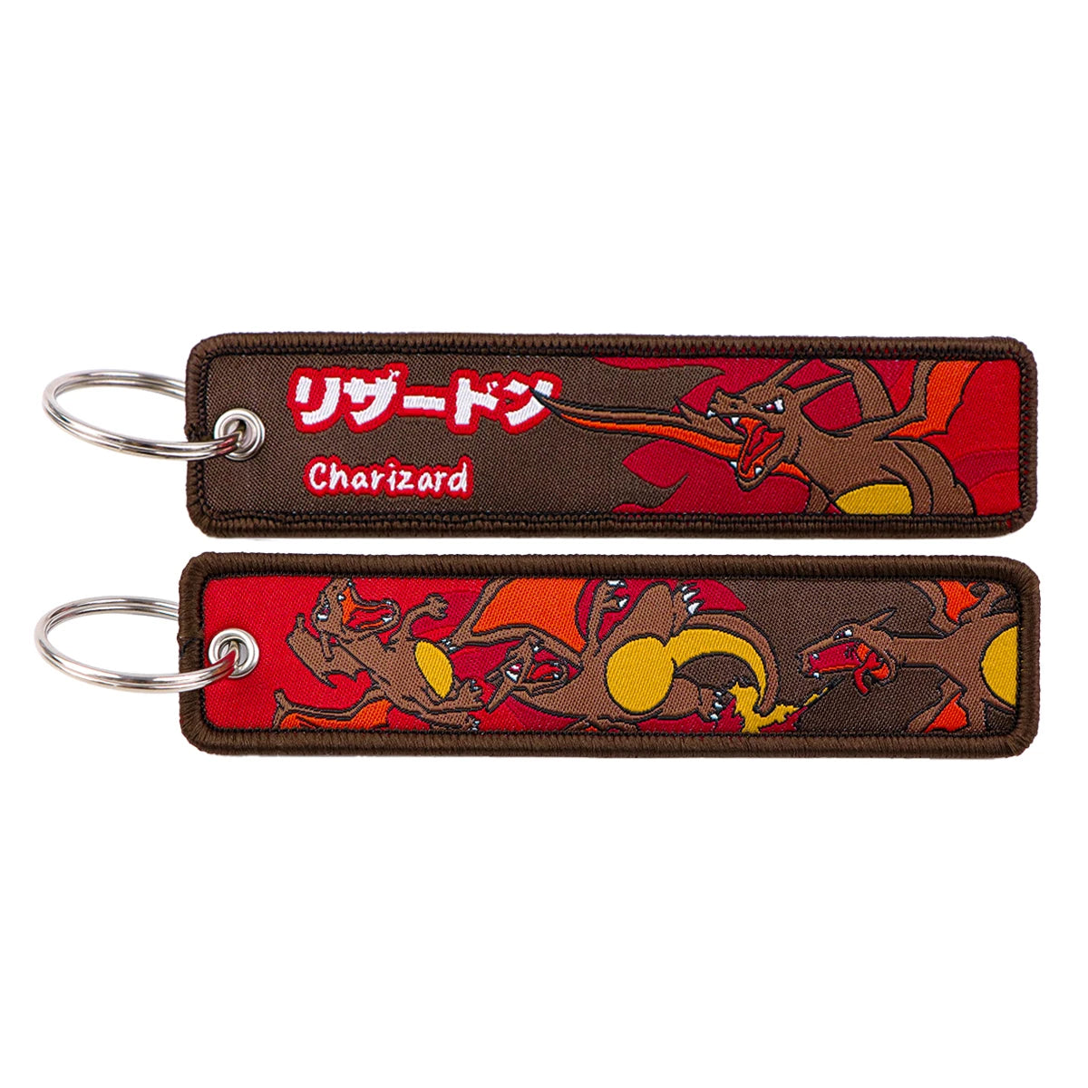 Japanese Anime Embroidered Fob Jet Tag Keychain