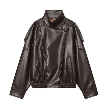 Women's Chic Faux Leather Jacket